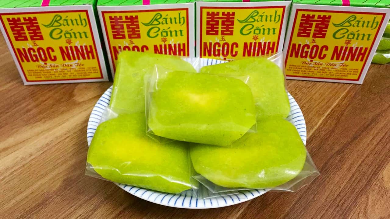 Green rice cake – Bánh cốm